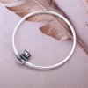 Bracelete Rígido PANDORA com zircônia cúbica Rosa - 590716PCZ