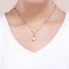 Charm Pendente Contas E Corações Brancos estilo Pandora - SCC782