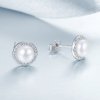 Brincos Petit Monólogo Elegante estilo Pandora - SCE122
