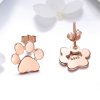 Brincos Petit Pata De Gato Fofinho estilo Pandora Rose - SCE407-3