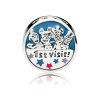 Charm Pandora de prata Mickey Mouse e amigos "1ª visita"