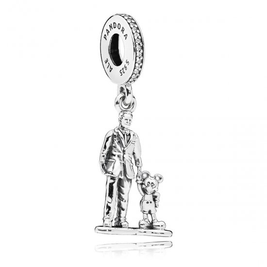 Pingente Pandora de prata Walt Disney e Mickey Mouse  Clique na imagem para fechar
