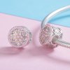 Charm Dois tons Flor life Pandora - SCC923