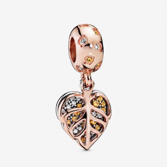Charm Pendente Folhas cintilantes Pandora Rose - 788247CZ  Clique na imagem para fechar