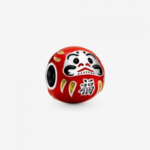 Charm Boneca Daruma Vermelha Pandora - 798920C01 Charm Boneca Daruma Vermelha Pandora - 798920C01