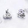 Brincos Petit Margaridas e flores de cerejeira estilo Pandora - SCE400