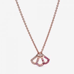 Colar Fã Rosa Pandora Rose - 388146C01 Colar Fã Rosa Pandora Rose - 388146C01