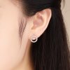 Brincos Petit Geometria Luz estilo Pandora - SCE417