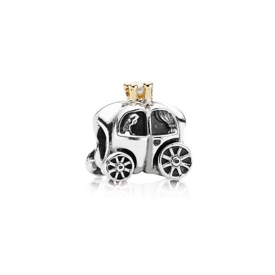 Charm PANDORA de Prata e Ouro Carruagem Real - 790598P  Clique na imagem para fechar