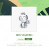 Charm Menino esquilo life Pandora - SCC1868