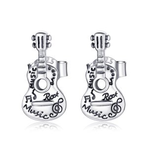 Brincos Petit Guitarra vintage estilo Pandora - SCE1155