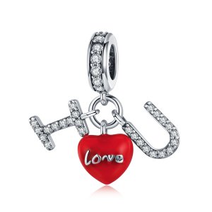 Charm Pendente Eu amo Você estilo Pandora - SCC1055