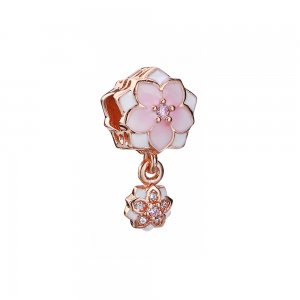 Pingente Pandora de PANDORA Rose Flores de magnólia Cerise pálida Pingente Pandora de PANDORA Rose Flores de magnólia Cerise pálida