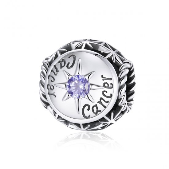Charm Câncer Brilhante estilo Pandora - SCC1725-4  Clique na imagem para fechar