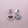 Charm PANDORA de Prata Esmaltado Duplo Mãe e Filha - 790950EN27