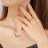 Conjunto de joias Dois tons Borboleta estilo Pandora - SET007