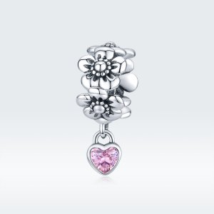 Charm Flor do amor life Pandora - SCC1485 Charm Flor do amor life Pandora - SCC1485