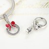 Charm Pendente Coroa de Natal estilo Pandora - SCC077