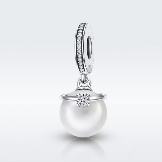 Charm Pendente Pérolas Elegantes estilo Pandora - SCC137  Clique na imagem para fechar