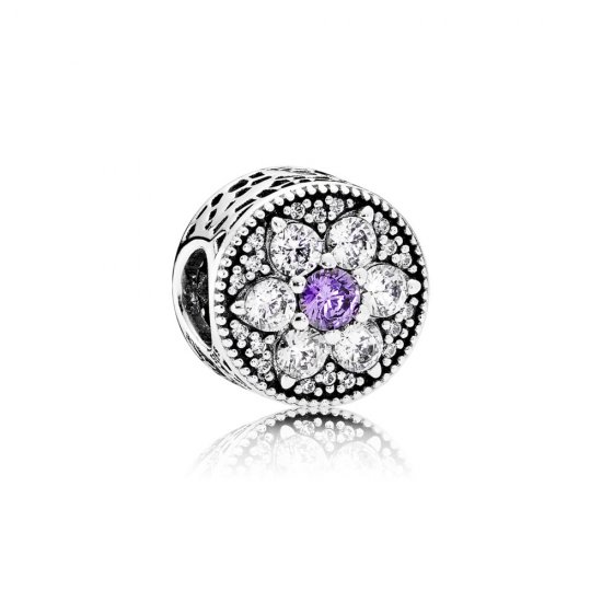 Charm berloques PANDORA Flor Deslumbrante - 791832ACZ  Clique na imagem para fechar