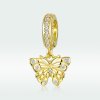 Charm Pendente Borboleta dourada estilo Pandora - BSC248