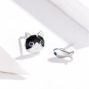 Brincos Petit Gato e peixe estilo Pandora - SCE623