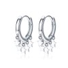 Brinco Argolas Estrelas Tassel estilo Pandora - SCE684