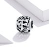 Charm Flores com orifícios, letra F estilo Pandora - SCC1444-F