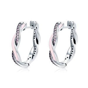Brinco Argolas Coelho fofo estilo Pandora - SCE297