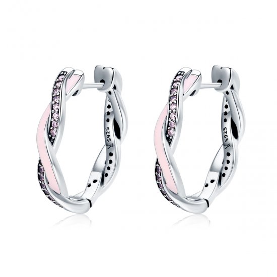Brinco Argolas Coelho fofo estilo Pandora - SCE297  Clique na imagem para fechar