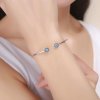 Bracelete Rigido Aberto Estrelas brilhantes estilo Pandora - SCB058