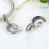 Charm Pendente Coração da lua estilo Pandora - SCC040
