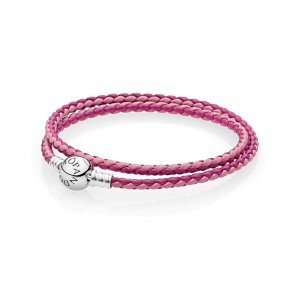 Ed. Limitada 2017 Bracelete PANDORA de Couro Trançado