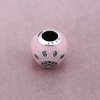 Charm Pandora de prata Rosa eu amo o animal de estimação
