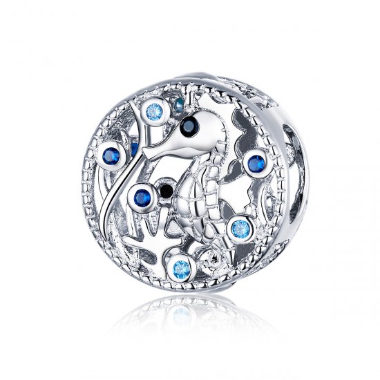 Charm Seahorse de lazer estilo Pandora - BSC266  Clique na imagem para fechar