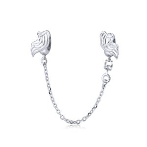 Corrente de Segurança Asas de Anjo estilo Pandora - BSC241 Corrente de Segurança Asas de Anjo estilo Pandora - BSC241
