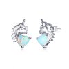 Brincos Petit Unicórnio estilo Pandora - SCE896 Brincos Petit Unicórnio estilo Pandora - SCE896