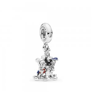 Charm Pendente Mickey Mouse e Pato Donald Pandora - P-D-2717 Charm Pendente Mickey Mouse e Pato Donald Pandora - P-D-2717