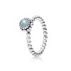 Anel PANDORA de Prata, birthstone-Março, aquamarine - 190854AQ
