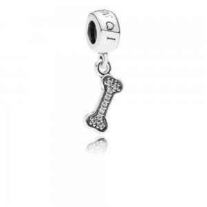 Charm PANDORA de Prata Pendente "I Love my DOG" - 791263CZ Charm PANDORA de Prata Pendente "I Love my DOG" - 791263CZ