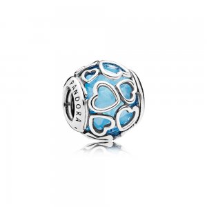 Charm berloques PANDORA Rodeado De Amor Azul