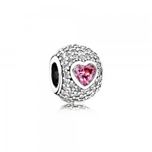 Charm PANDORA Pavê Coração Carinhoso - 791815CZS