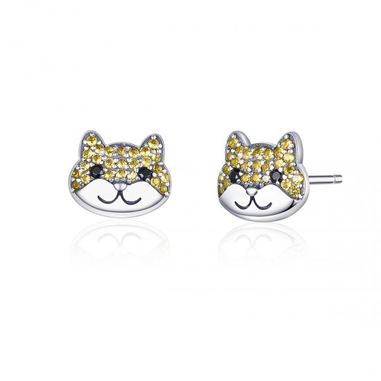 Brincos Petit Shiba Inu estilo Pandora - SCE769  Clique na imagem para fechar