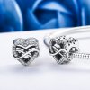 Charm Formato de coração estilo Pandora - SCC432