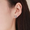 Brincos Petit Panda Fofinho estilo Pandora - SCE386