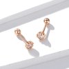 Brincos Petit Brilho Suave estilo Pandora Rose - BSE219