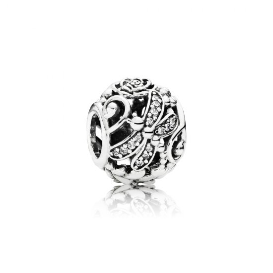 Charm PANDORA Vazado Delicadas Libélulas - 791733CZ  Clique na imagem para fechar