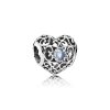 Charm berloques PANDORA Coração de Março - 791784NAB