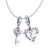 Charm Pendente Coração & Chave estilo Pandora - SCC638