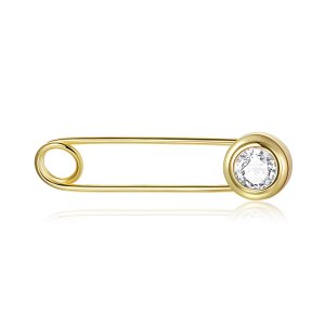 Brincos Petit Alfinete estilo Pandora - SCE1087 Brincos Petit Alfinete estilo Pandora - SCE1087